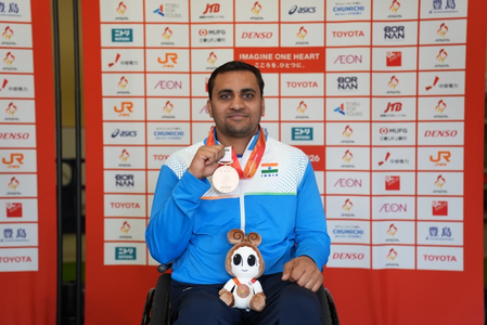 Para Asian Games: Ayush wins gold in Men’s Shot Put F53