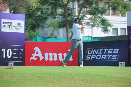 Aditya Bhandarkar takes a two-shot lead in round two of final qualifying stage