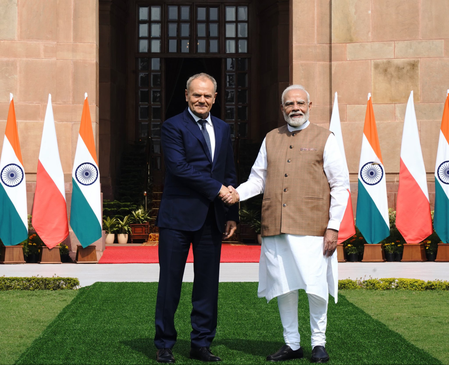 PM Modi, Polish PM Donald Tusk hold talks at Hyderabad House