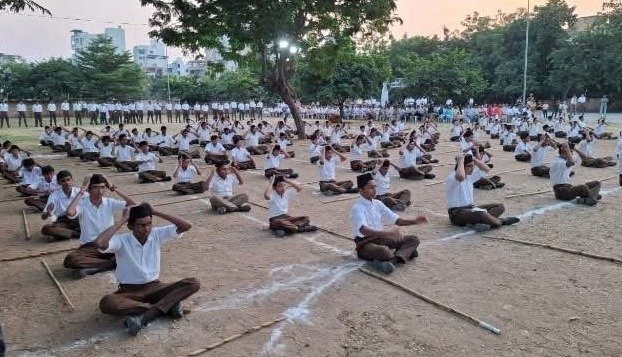 RSS Holds Vijayadashami Route Marches in Kerala, Maharashtra